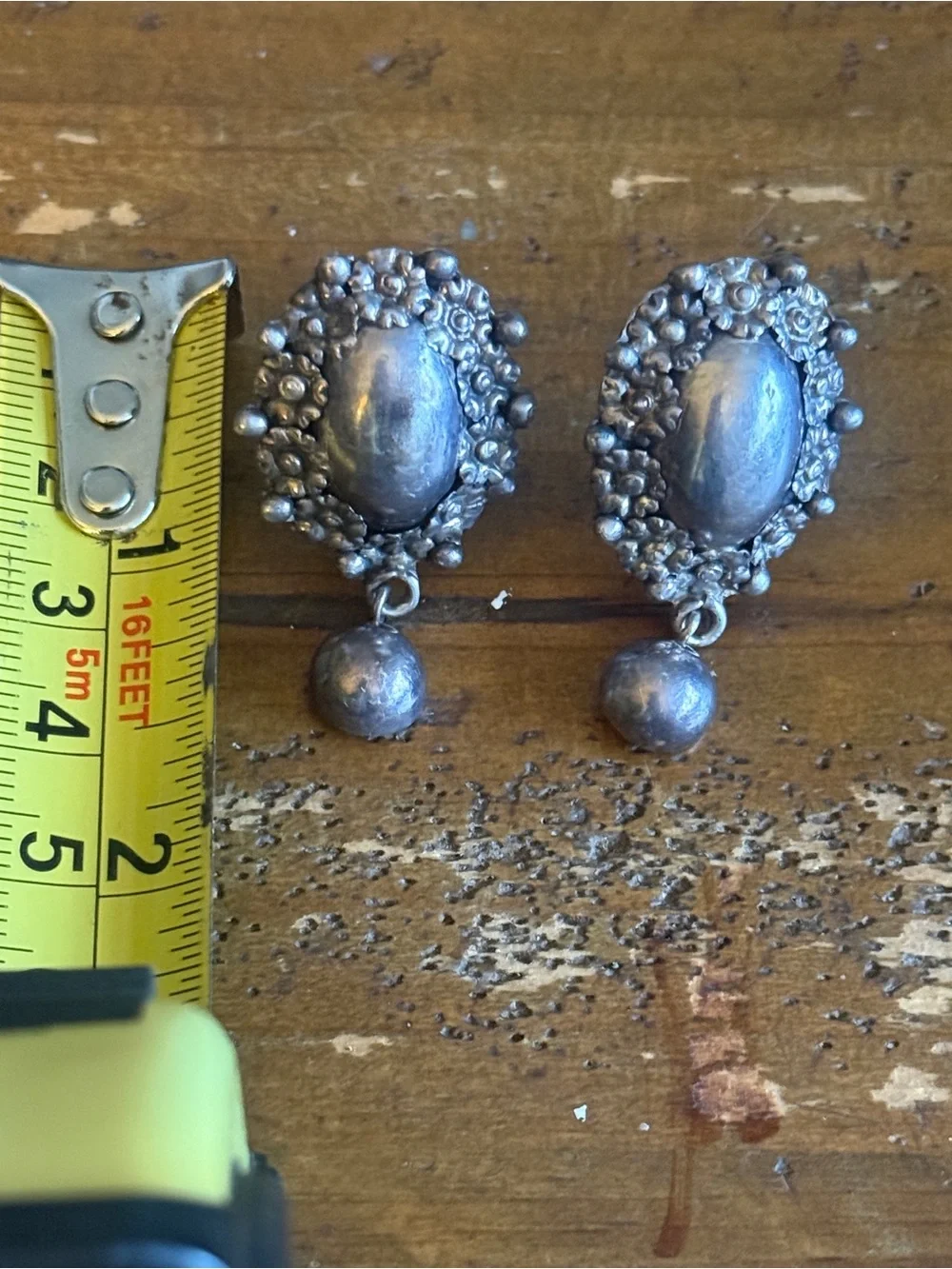 Taxco Artisan Mexico Sterling Silver Floral Ovals Necklace Bracelet Earring Set - Picture 6 of 15